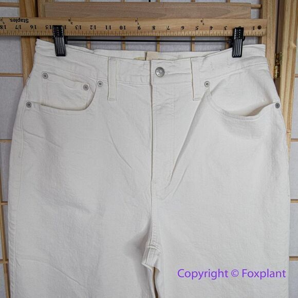 Madewell The Tall Perfect Vintage Wide-Leg Crop Jean Tile White,‎ 31 TALL - Picture 4 of 16